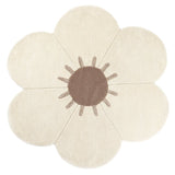 Hand-Tufted Wool Velvet Flower Rug