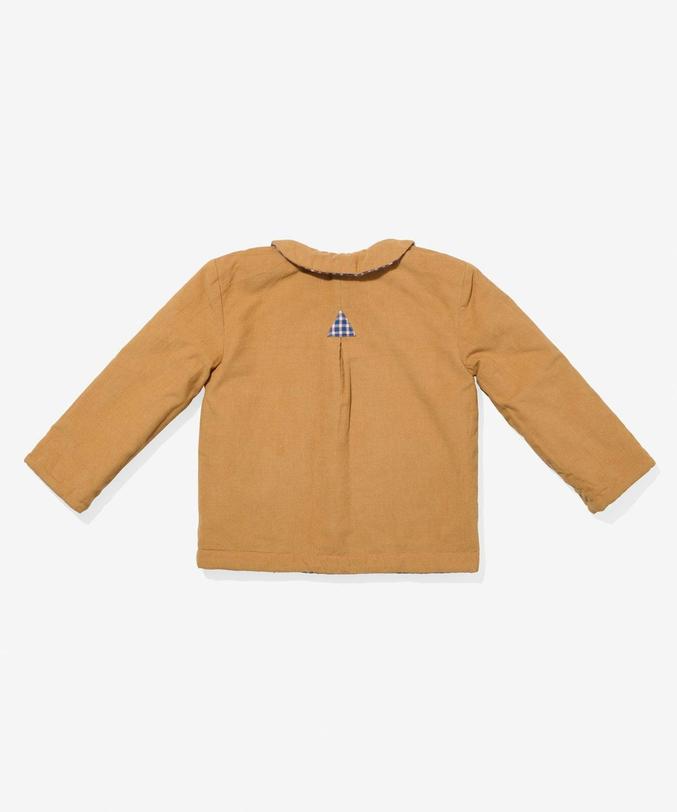 Reversible Quilted Jacket, Marine Tiny Check