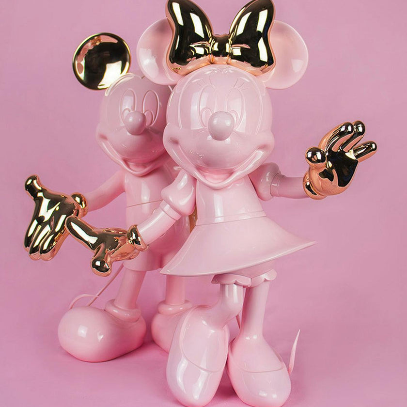 Minnie WELCOME Pastel Pink & Gold 12in