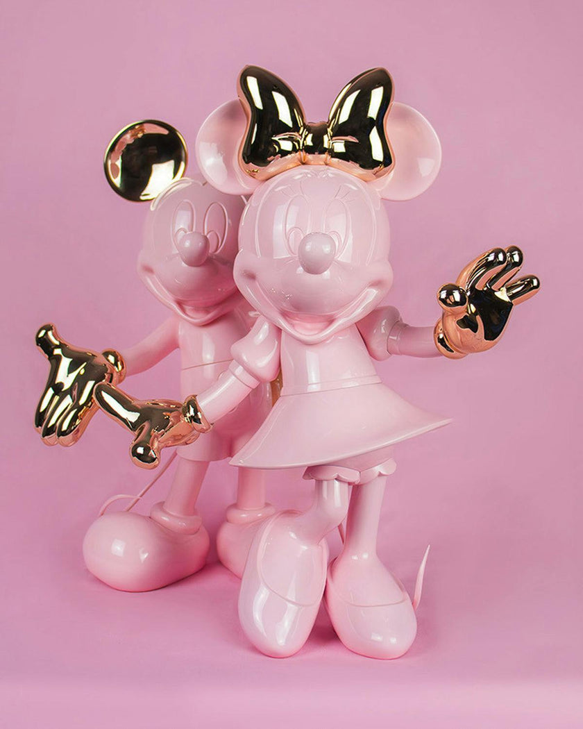 Minnie WELCOME Pastel Pink & Gold 12in