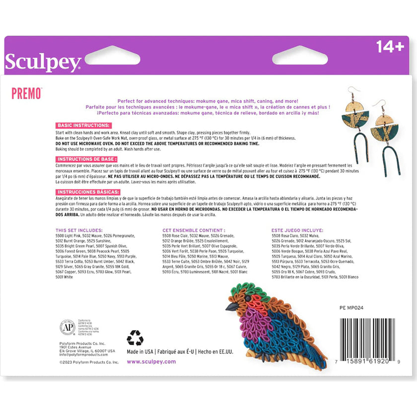 Sculpey: Polymer Clay: Premo Multipack Sampler - (24) 1oz Packs