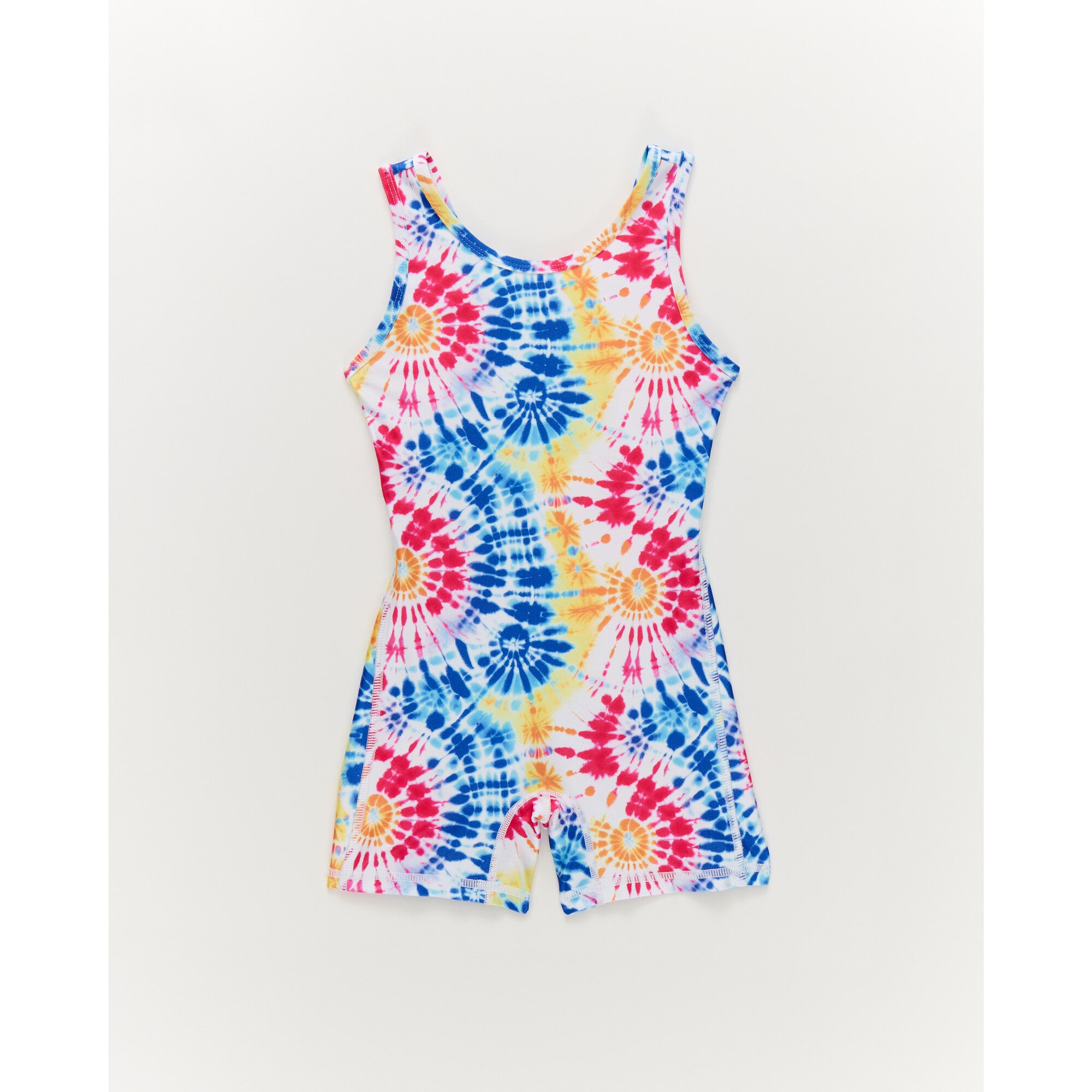 Girls Leotard in Starburst Tie Dye, Multi