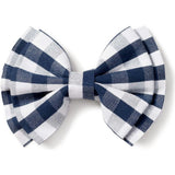 Girl's Twill Hair Bows in Pink Gingham