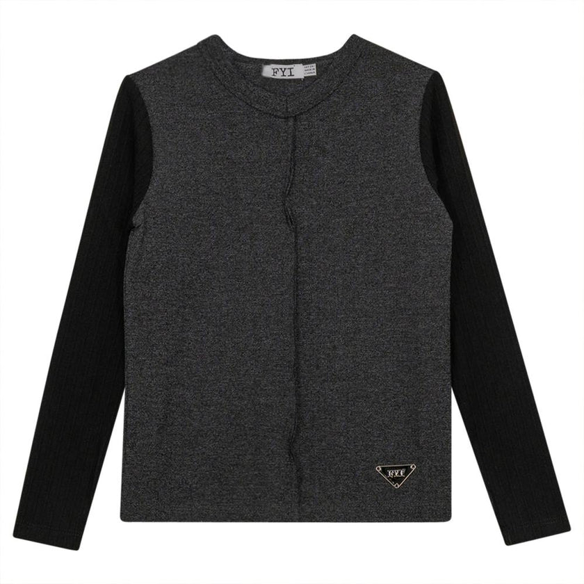 V-Neck Fine Rib Top