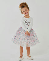 Embroidered Flower Tutu
