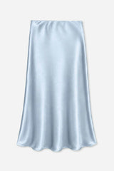 Washed Satin Maxi Skirt
