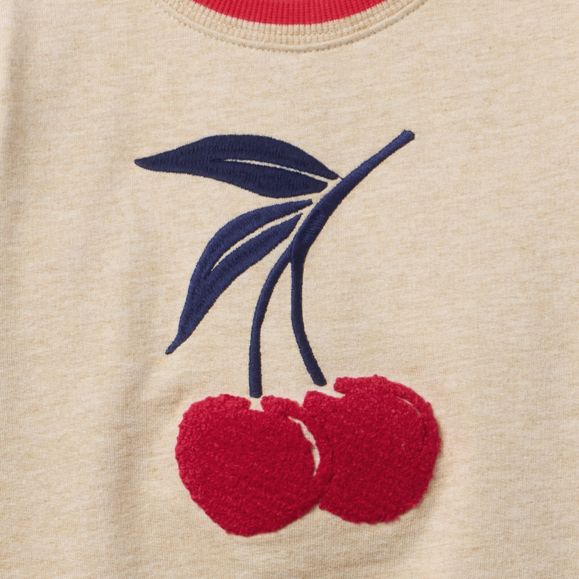 Cherry Sweatshirt, Oatmeal