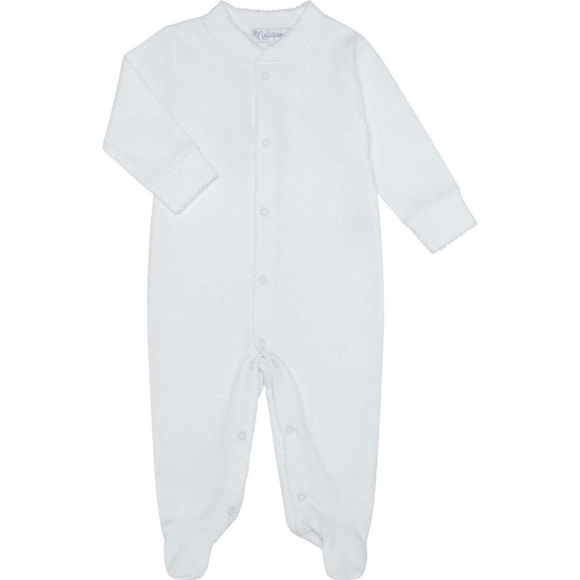 White Bubble Baby Footie