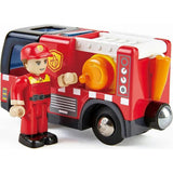 Hape: Light & Sound: Fire Truck With Siren - Red
