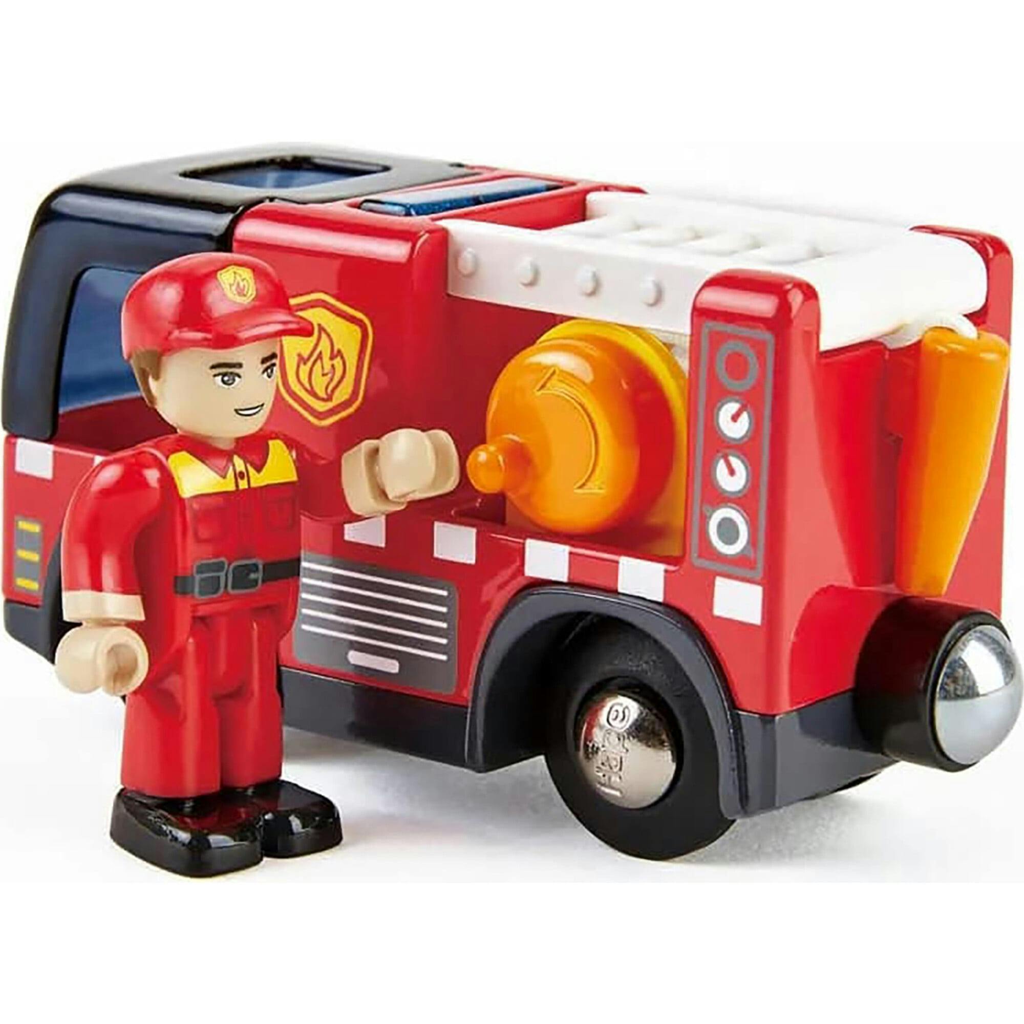 Hape: Light & Sound: Fire Truck With Siren - Red