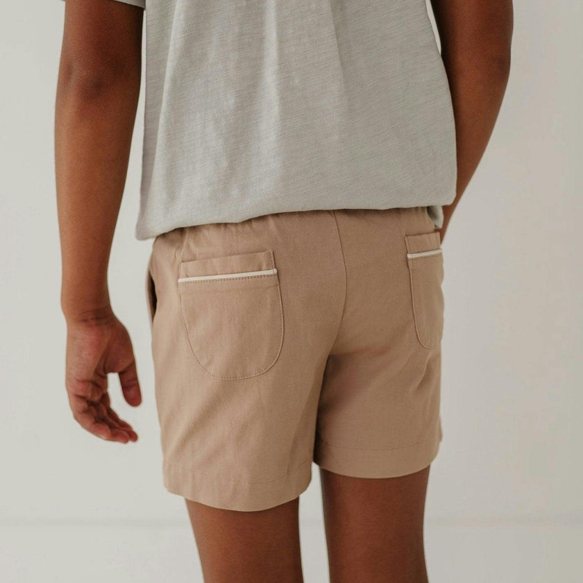 Boy's Twill Beach Shorts Desert Sage