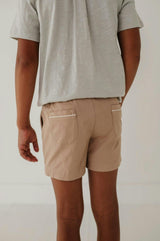 Boy's Twill Beach Shorts Desert Sage