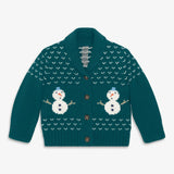 Baby shawl cardigan in frosty friends