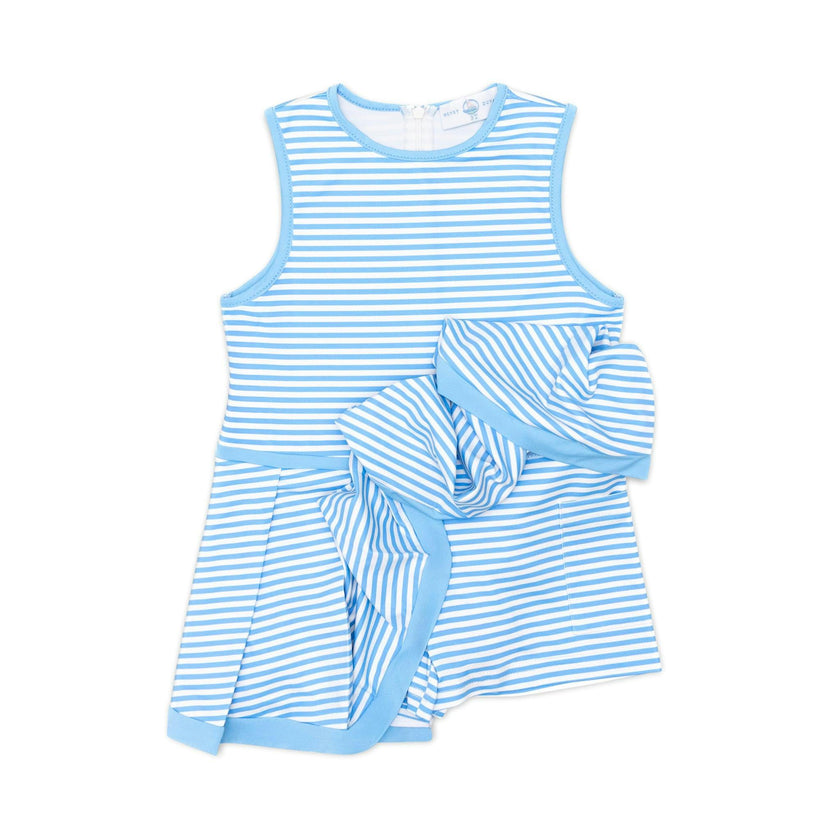 Taft Tennis Dress in Brighton Blue Stripe
