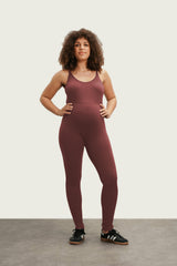 Jordan Ribbed Maternity & Nursing Jumpsuit