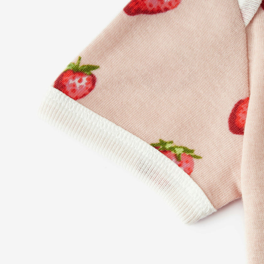Strawberry Organic Cotton Short Sleeve One Piece