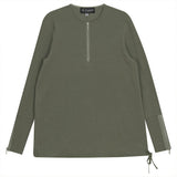 Ribbed Henley Maternity Top