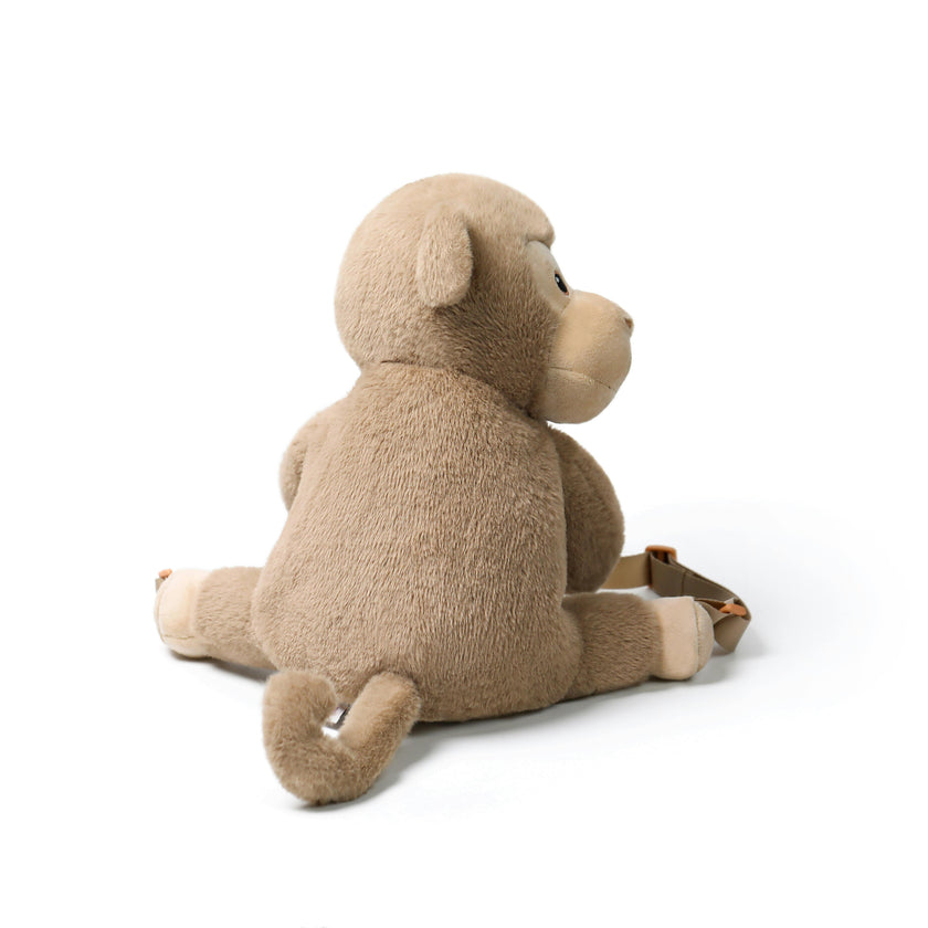 McHugs Apricot Monkey Backpack Plush Bag 25cm
