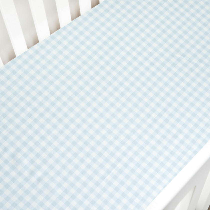 Picnic Gingham Crib Sheet