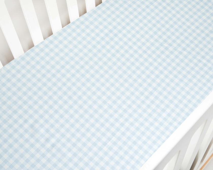 Picnic Gingham Crib Sheet