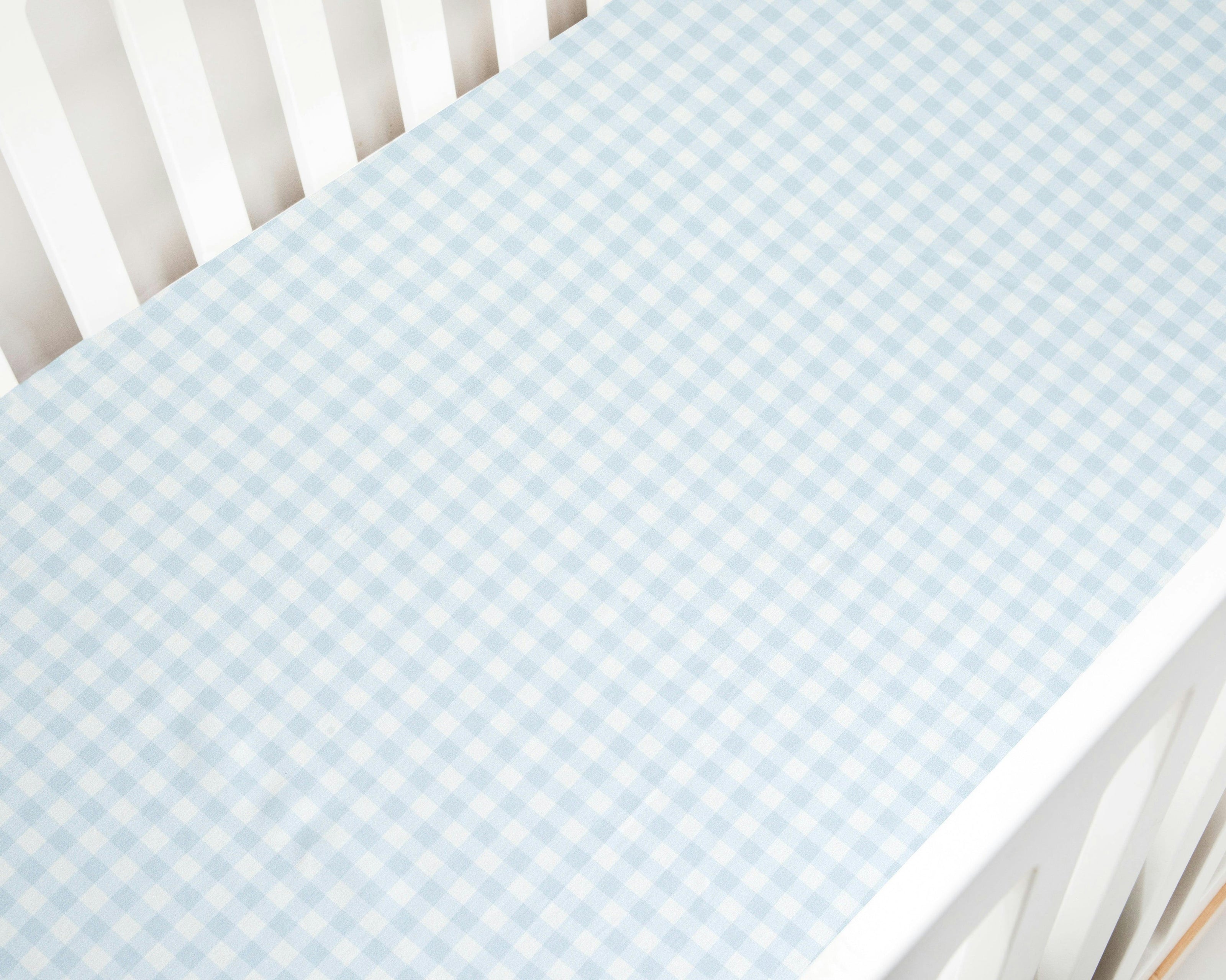 Picnic Gingham Crib Sheet