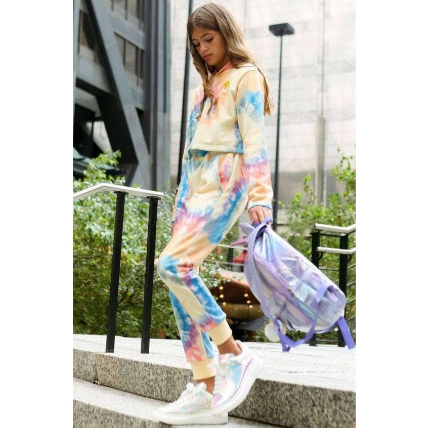 Be Happy Tie Dye Jogger Set