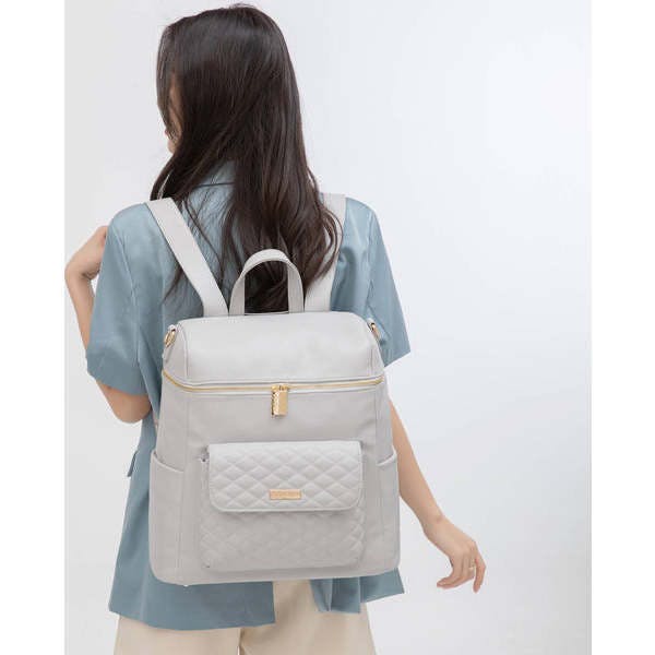 Monaco Diaper Bag | Stone Grey