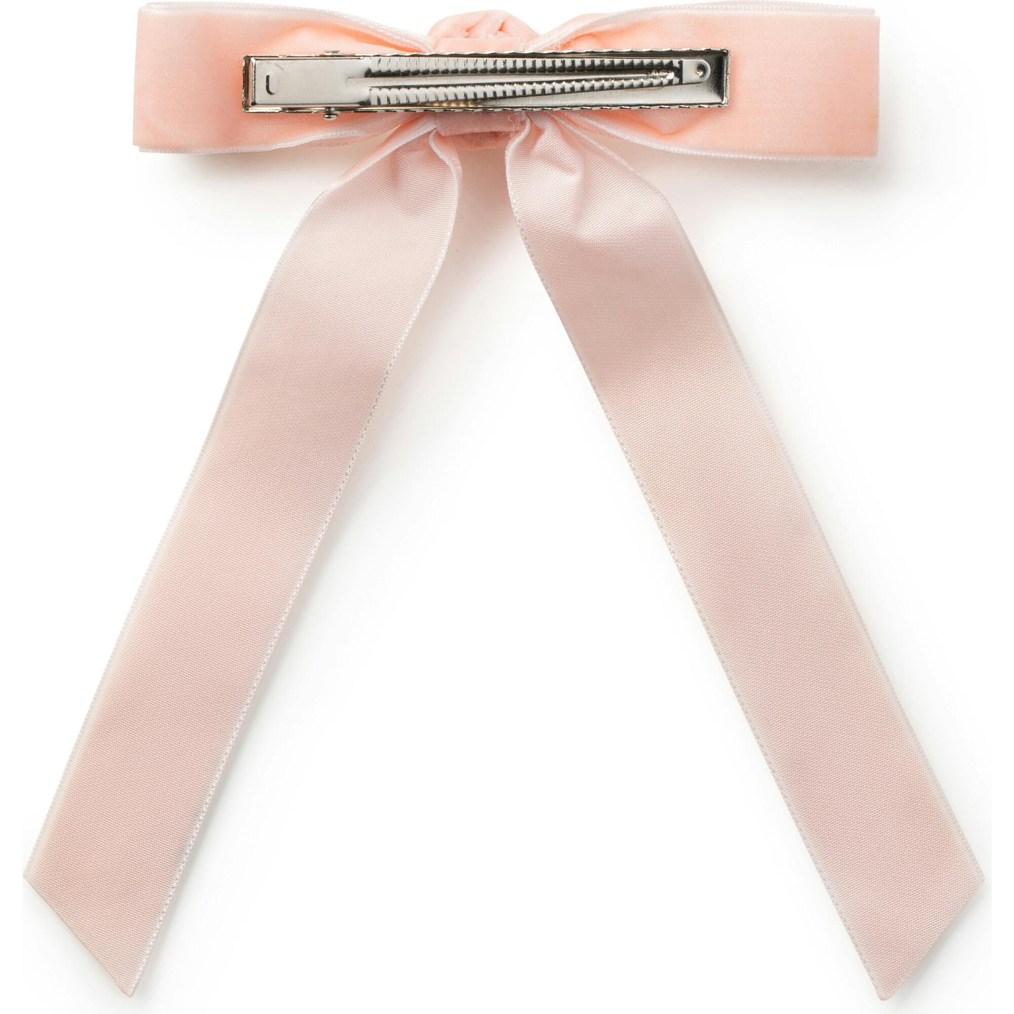 Rosette Velvet Long Tail Clip