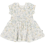 short sleeve twirl dress | bunnies