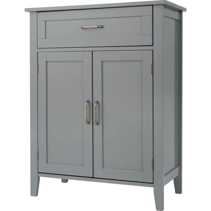 Mercer Mid Century Modern Wooden Floor Storage Cabinet