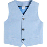 Plain Waistcoat in Sky Blue (4- 10yrs)