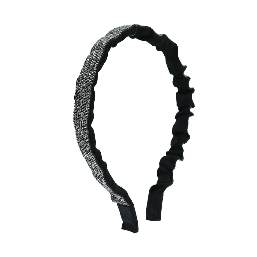 Multicolored Scrunched Rhinestone Headband