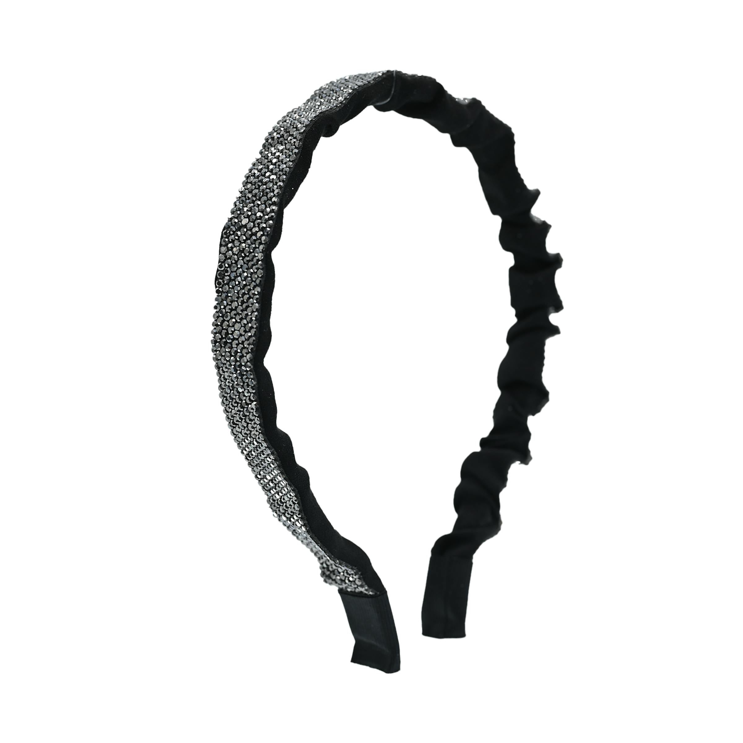 Multicolored Scrunched Rhinestone Headband