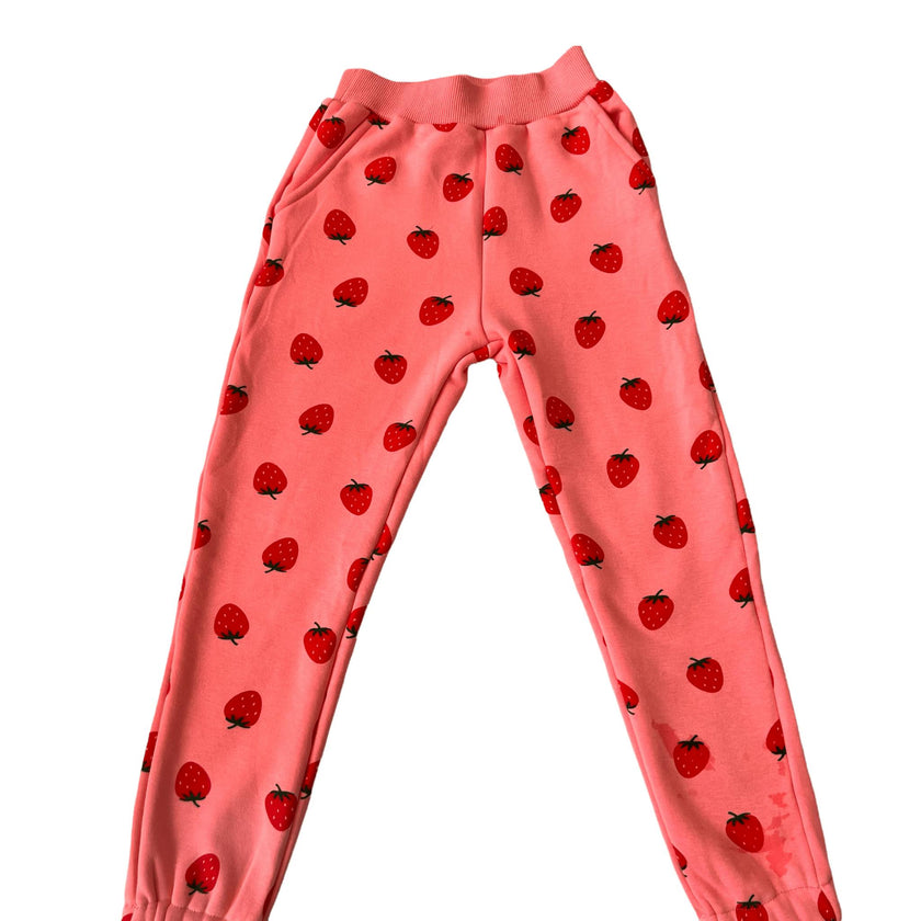 Strawberry Ruffle Joggers Set