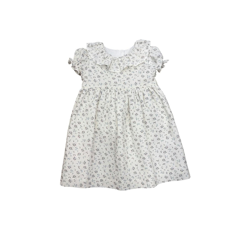 Cecily Floral Dress with ruffle collar