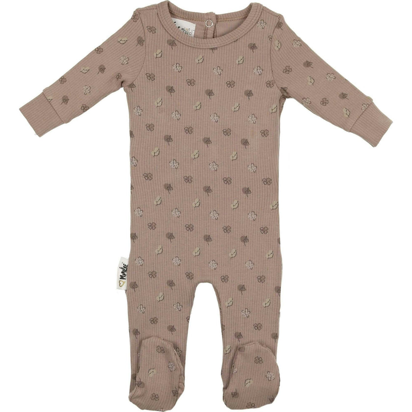 Little Leaves Long Sleeve Footie