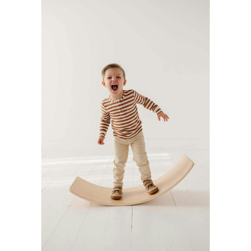 Boy's Long Sleeve Henley Shirt