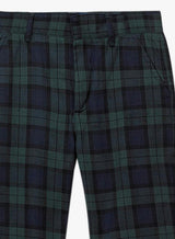 Donald Pants in Navy Plaid