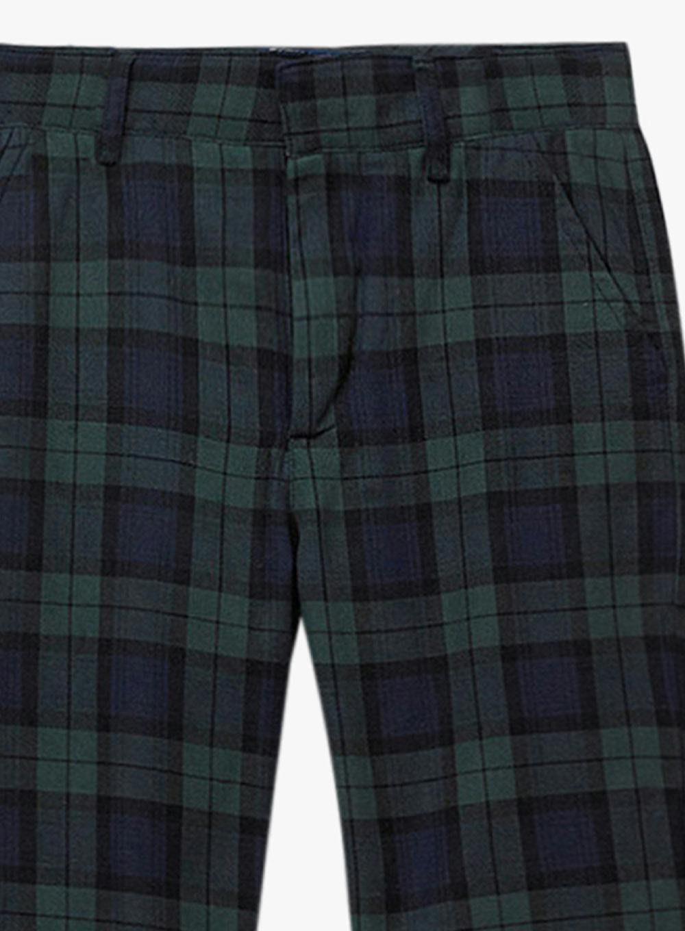 Donald Pants in Navy Plaid