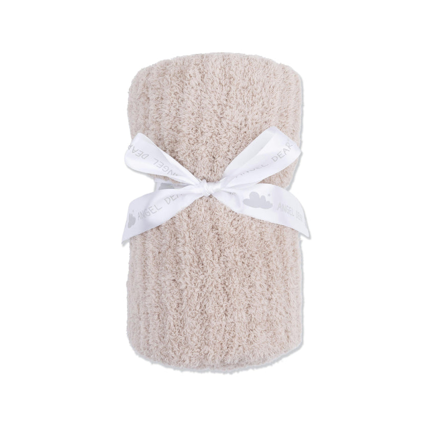 Chenille - Stone Blanket with Striped Texture