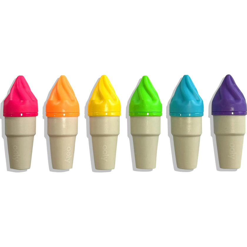 Sweet Scoops Scented Neon Highlighters - Set of 6