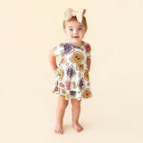 Peanut Butter Jelly Time Ruffled Twirl Bodysuit Dress