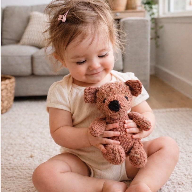 Wool Knit Buddy  | Pinky the Pink Bear