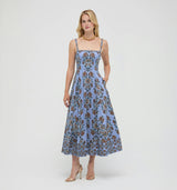 The Margot Dress -  Stowell Medallion Iris
