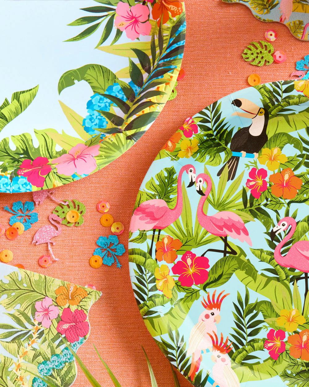 Tropical Plates - 24 paper plates