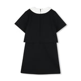 Black Bow Collar Dress