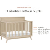 Palma 4-In-1 Convertible Crib With Toddler Bed Conversion Kit