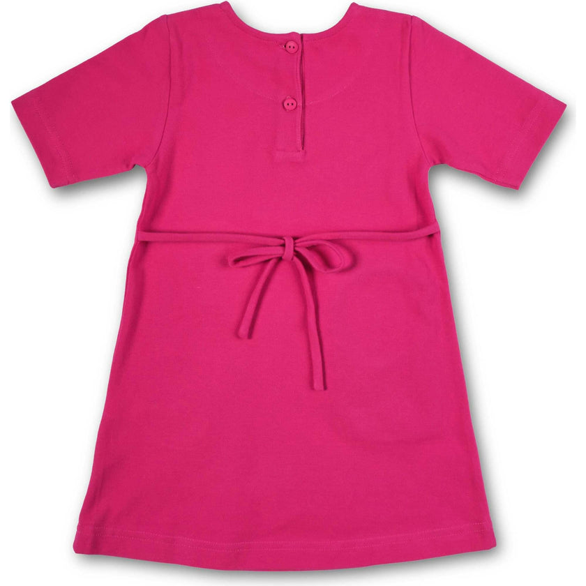 Pique Knit Dress With Flower Dots