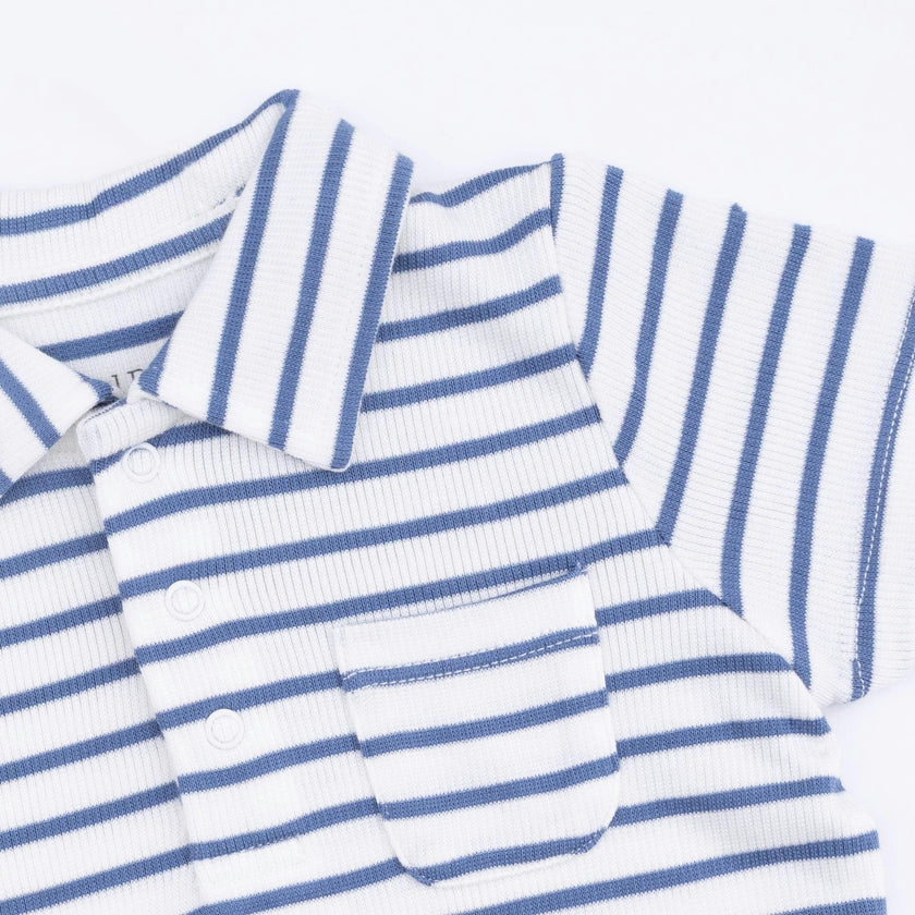 Navy Stripe - Polo with Everyday Short