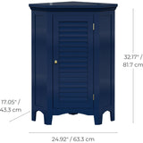 Teamson Home Glancy Corner Floor Cabinet